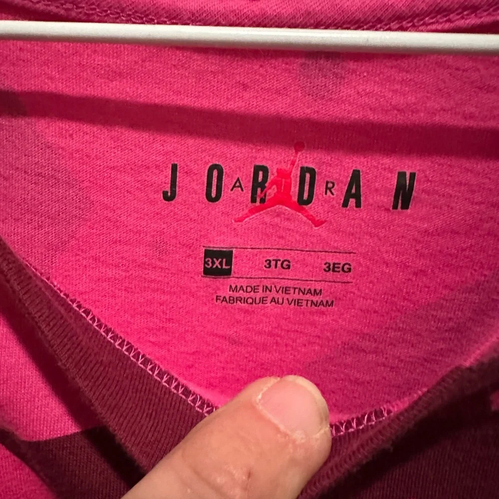 Jordan Printed Poolside Crew Tee Active Fuchsia Magenta CJ6215-623